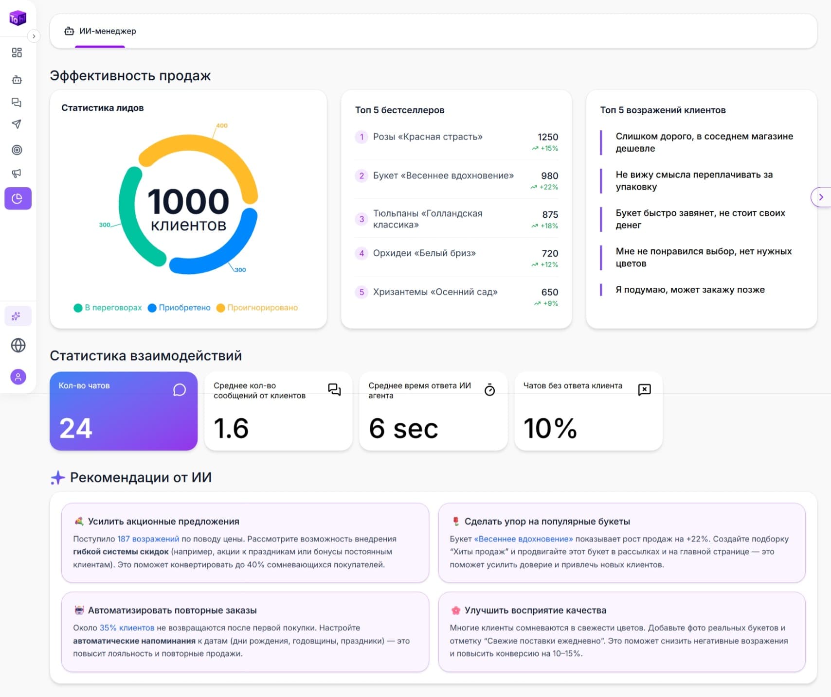 Скриншот платформы